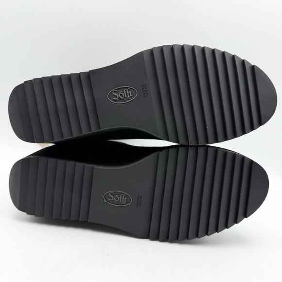 Sofft Womens Emeline Boots US 9.5M EU 41 Black Wedge Waterproof Suede NIB - Picture 12 of 13